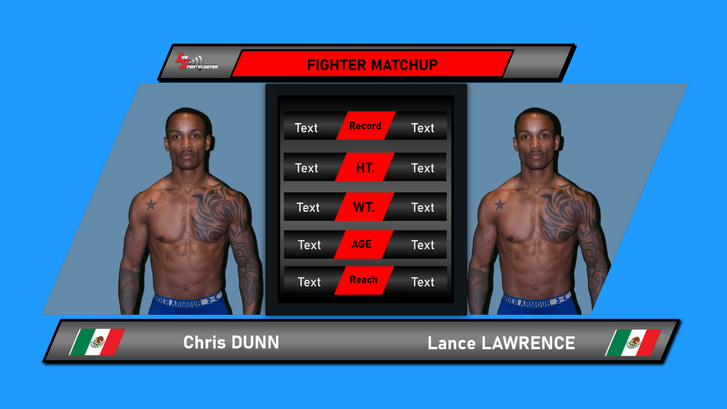 Boxing/MMA Fighter Matchup ANIMATED