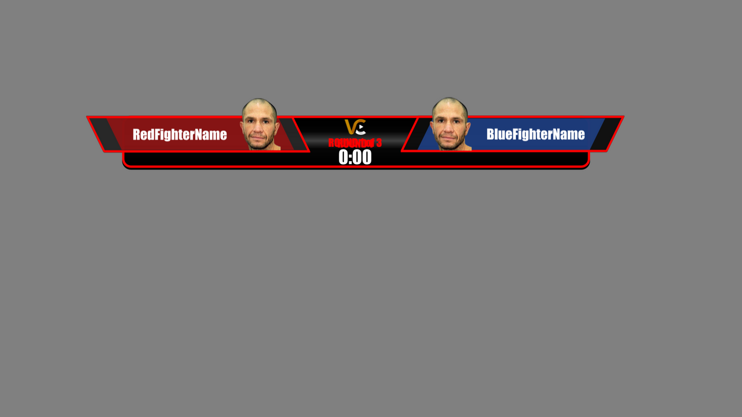 Boxing/MMA Lower-Third with Images '23 ANIMATED