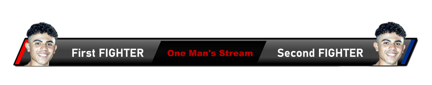 Boxing/MMA Lower Third with Images & Text Field '21