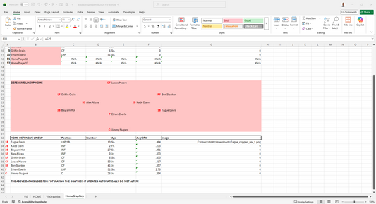 Baseball 2026 Spreadsheet Set