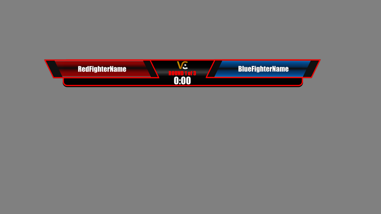Boxing/MMA Graphic NO IMAGES  RED  ANIMATED