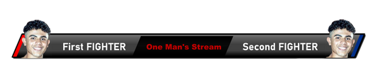 Boxing/MMA Lower Third with Images & Text Field '21
