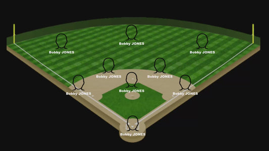 Baseball Starting Lineup Field Graphic  ANIMATED