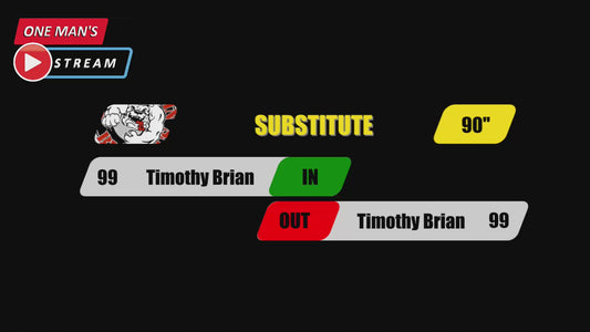 Soccer Substitution Graphic '23